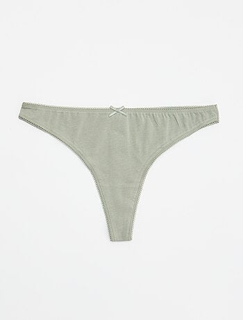 Set van 5 katoenen tanga's