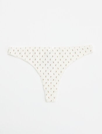 Set van 5 katoenen tanga's