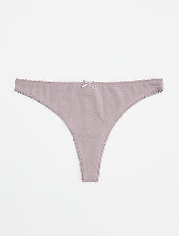 Set van 5 katoenen tanga's