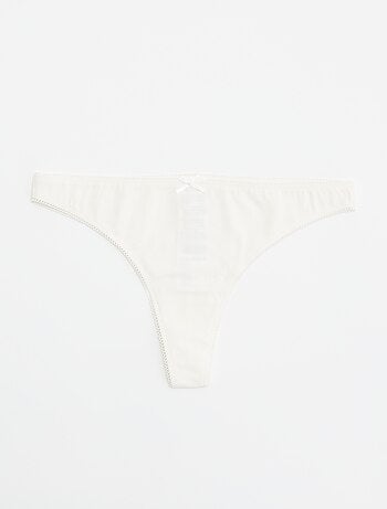 Set van 5 katoenen tanga's