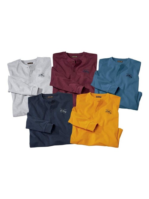Set van 5 longsleeves - atlas for men - Kiabi Set van 5 longsleeves - atlas for men - Kiabi