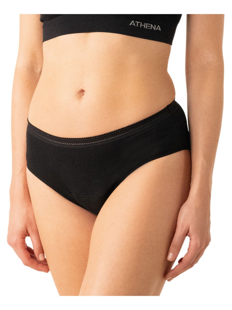 Set van 5 menstruatieslips dames athena Zwart - Kiabi