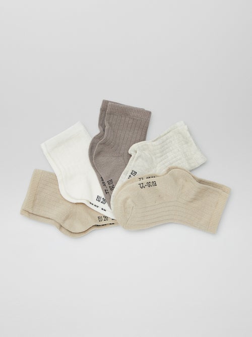 Set van 5 paar babysokjes - Kiabi