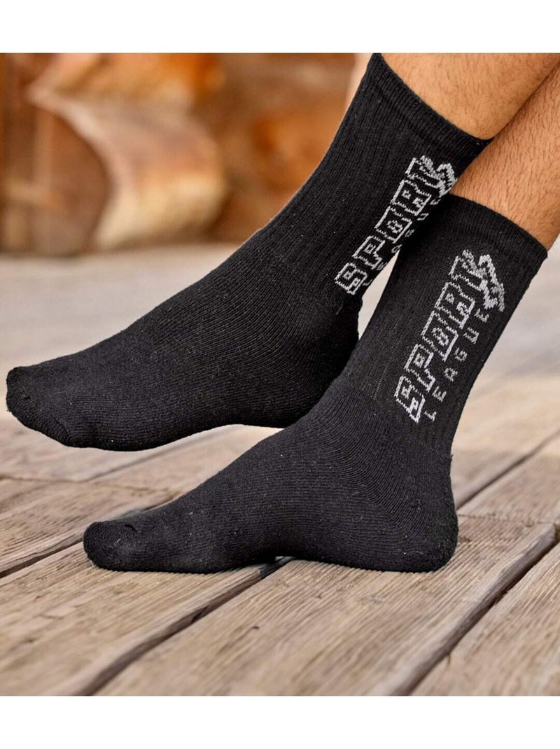 Set van 5 paar comfortabele sportsokken - atlas for men Wit Grijs Zwart - Kiabi