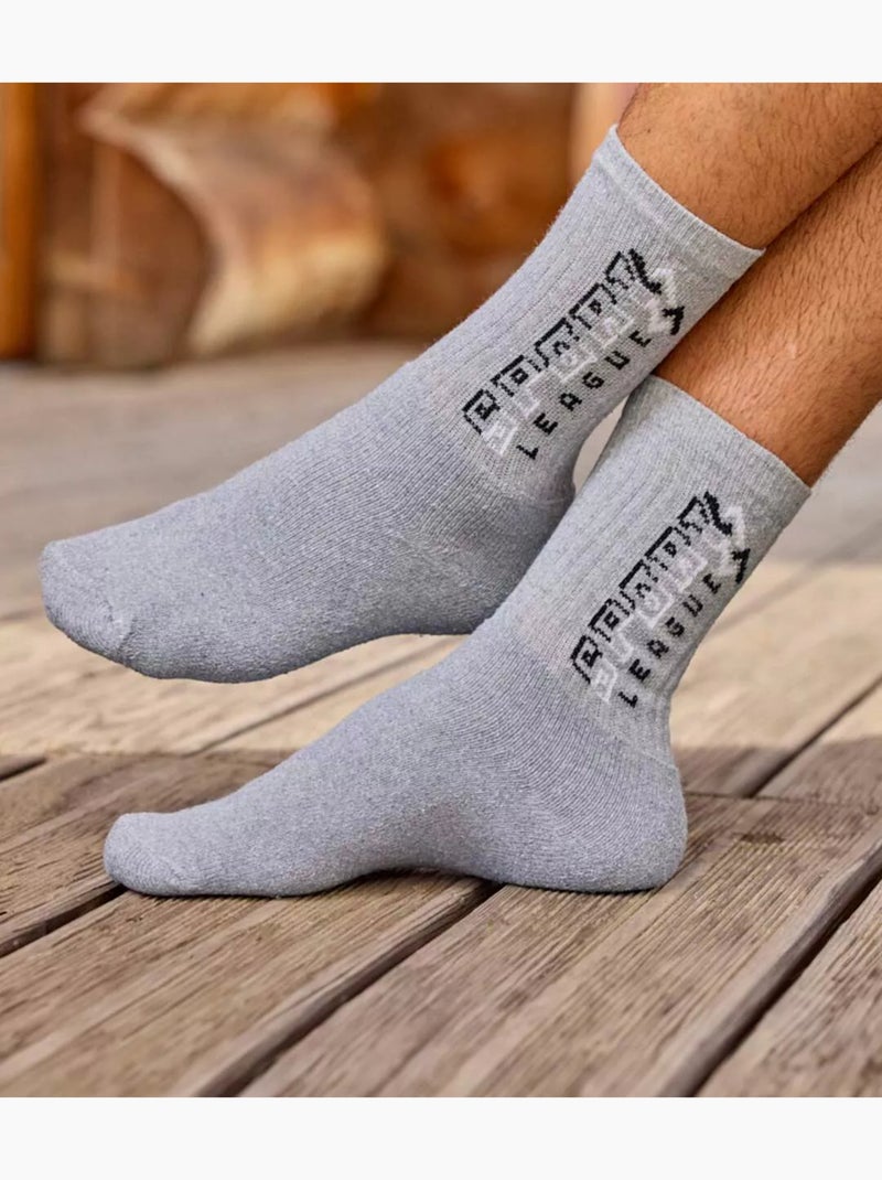 Set van 5 paar comfortabele sportsokken - atlas for men Wit Grijs Zwart - Kiabi