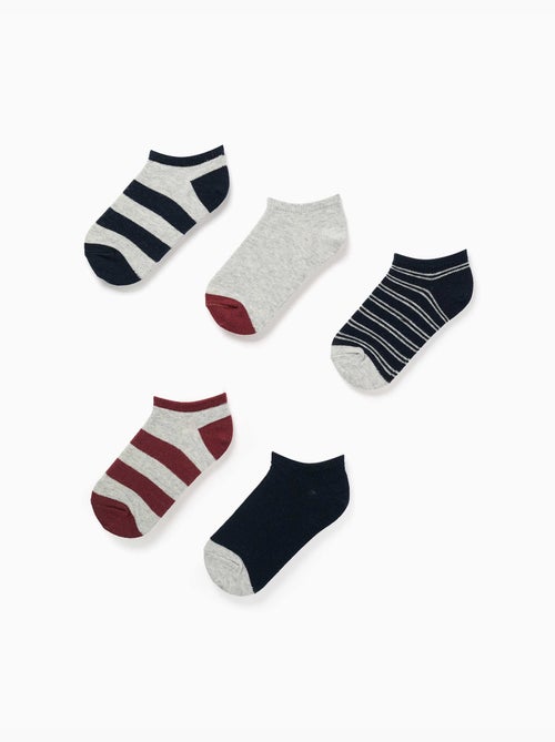 Set van 5 paar enkelsokken - Kiabi
