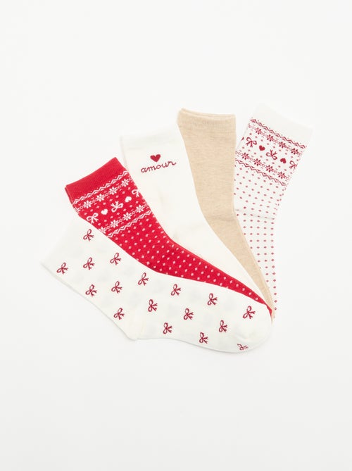 Set van 5 paar kerstsokken - Kiabi Set van 5 paar kerstsokken - Kiabi