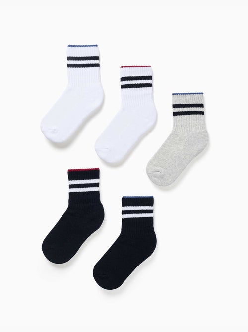 Set van 5 paar midi sportsokken - Kiabi