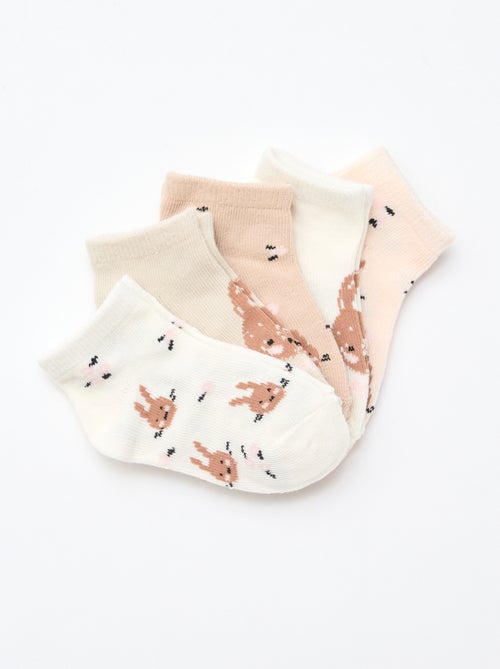 Set van 5 paar onzichtbare sokken - Kiabi