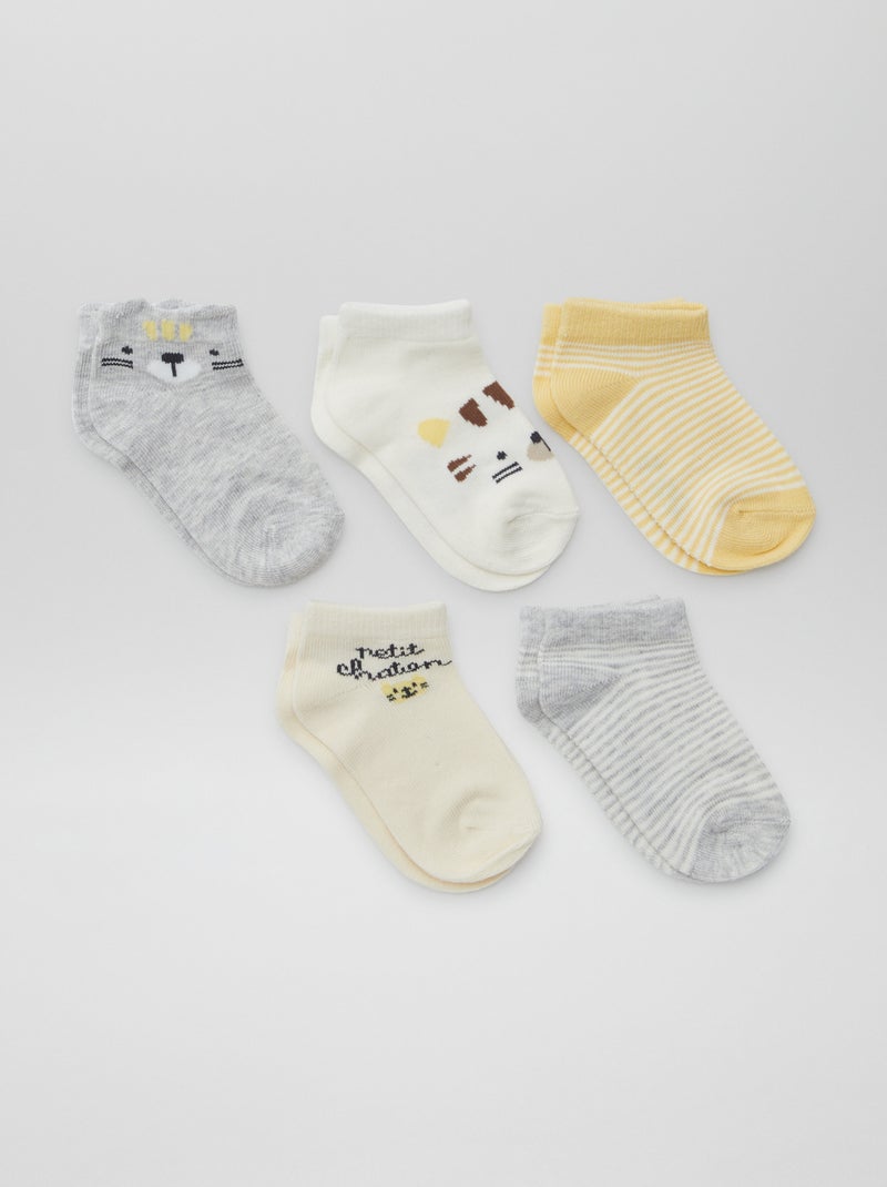 NEXT Babymeisje Set van 5 babypyjama's van 100% katoen Roze/Wit 5LB