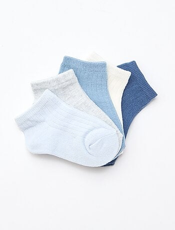 Set van 5 paar sokken van ribtricot