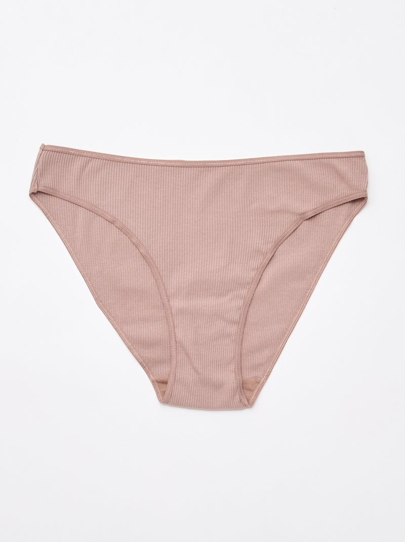 Set van 5 ribonderbroeken Paars - Kiabi