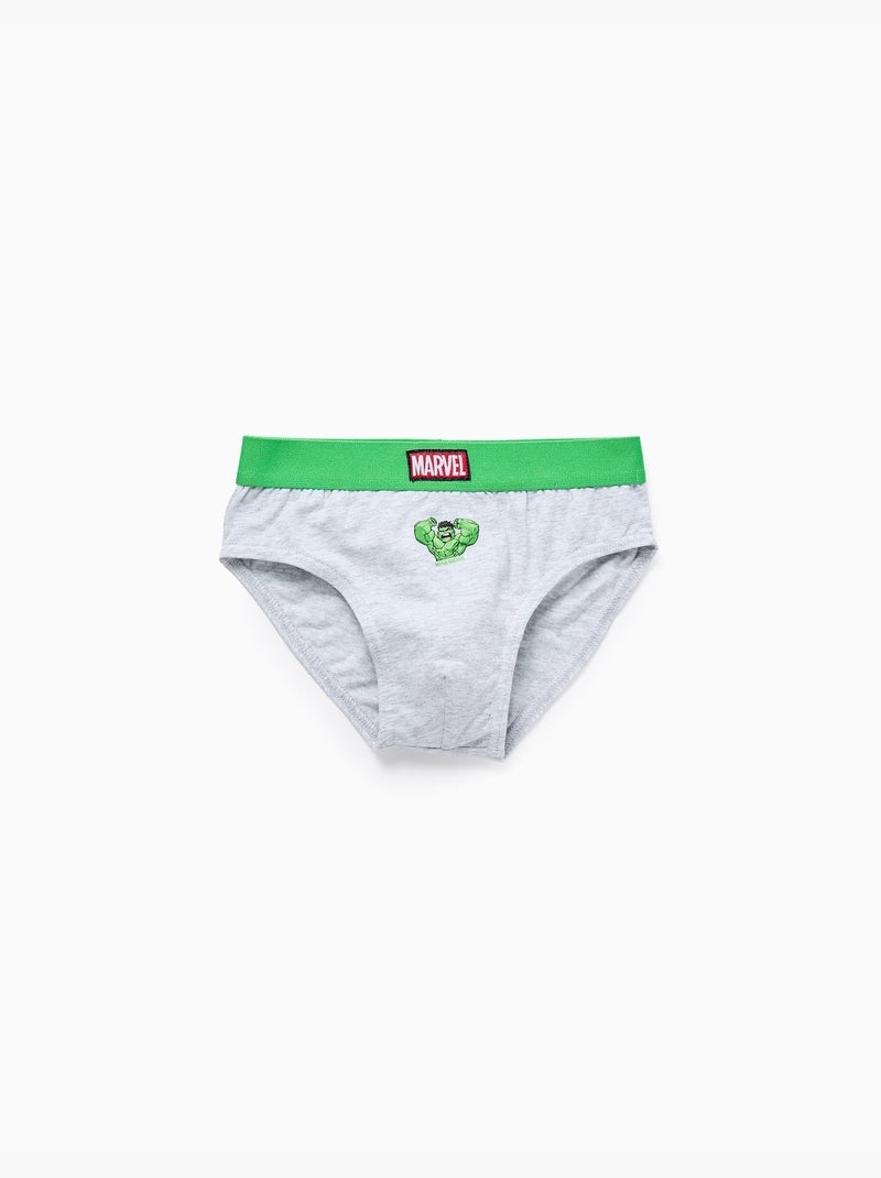 Set van 5 slips met avengers prints Wit Grijs Blauw - Kiabi