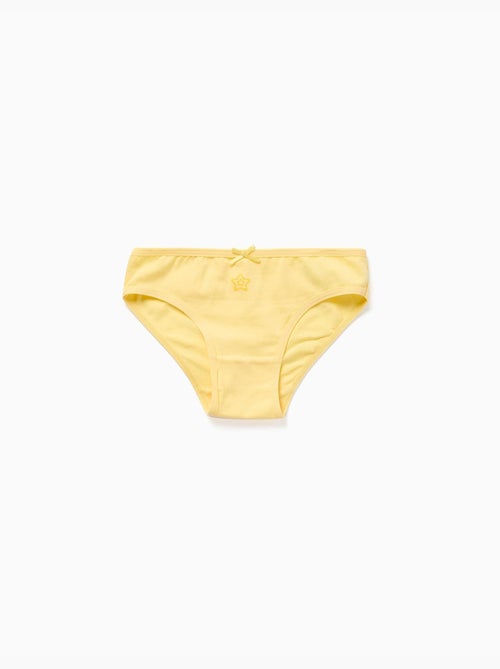 Set van 5 slips met prints en strikjes - Kiabi Set van 5 slips met prints en strikjes - Kiabi