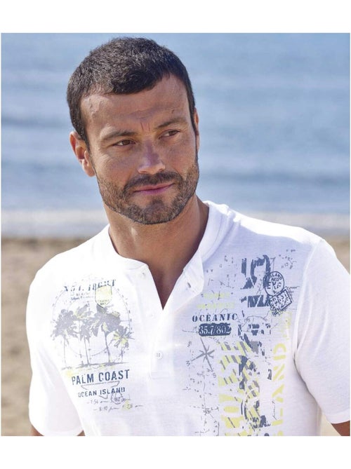 Set van 5 t-shirts met henley kraag oceanic - atlas for men - Kiabi Set van 5 t-shirts met henley kraag oceanic - atlas for men - Kiabi