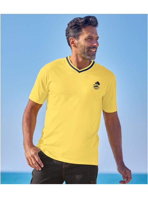 Set van 5 t-shirts met v-hals  - atlas for men - Kiabi