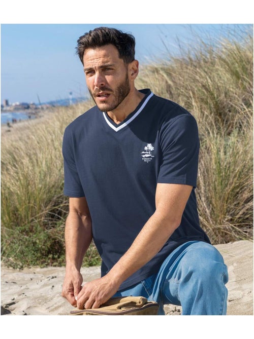 Set van 5 t-shirts met v-hals  - atlas for men - Kiabi