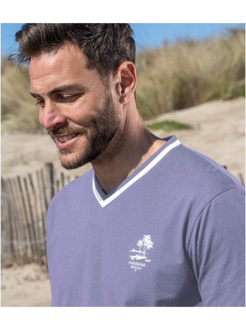 Set van 5 t-shirts met v-hals  - atlas for men - Kiabi