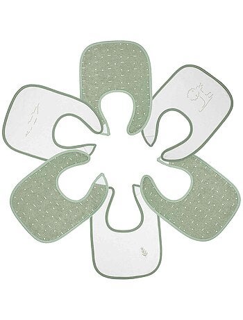 Set van 6 babyslabbetjes