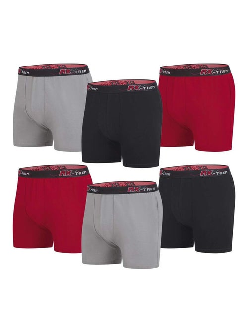 Set van 6 effen boxershorts met stretch - ATLAS FOR MEN - Kiabi Set van 6 effen boxershorts met stretch - ATLAS FOR MEN - Kiabi
