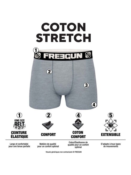 Set van 6 effen katoenen boxershorts voor kinderen - Kiabi Set van 6 effen katoenen boxershorts voor kinderen - Kiabi