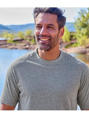 Set van 6 effen T-shirts - ATLAS FOR MEN
