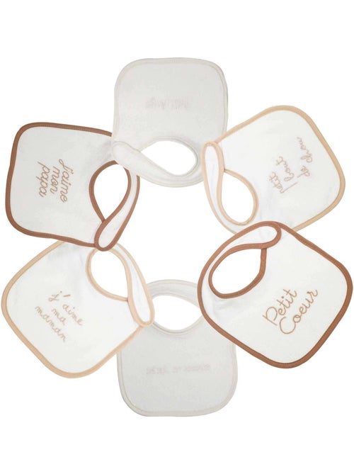 Set van 6 geboorte slabbetjes - Kiabi Set van 6 geboorte slabbetjes - Kiabi