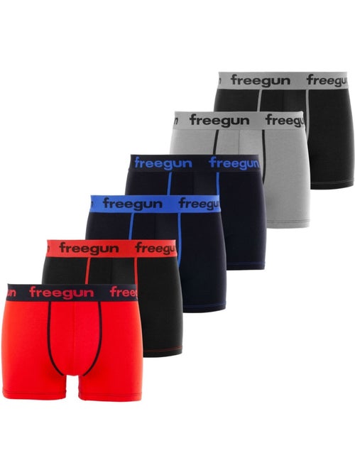 Set van 6 katoenen boxershorts voor jongens - Kiabi