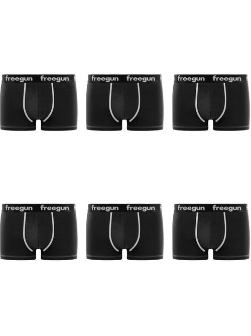 Set van 6 katoenen boxershorts voor jongens - Kiabi Set van 6 katoenen boxershorts voor jongens - Kiabi