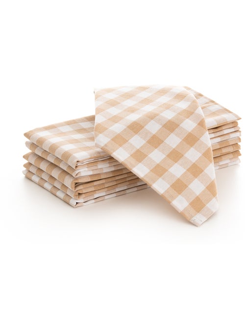 Set van 6 katoenen servetten met vichy-ruit - gamusi - Kiabi Set van 6 katoenen servetten met vichy-ruit - gamusi - Kiabi