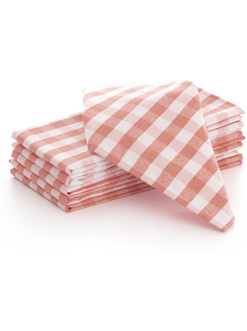 Set van 6 katoenen servetten met vichy-ruit - gamusi - Kiabi Set van 6 katoenen servetten met vichy-ruit - gamusi - Kiabi