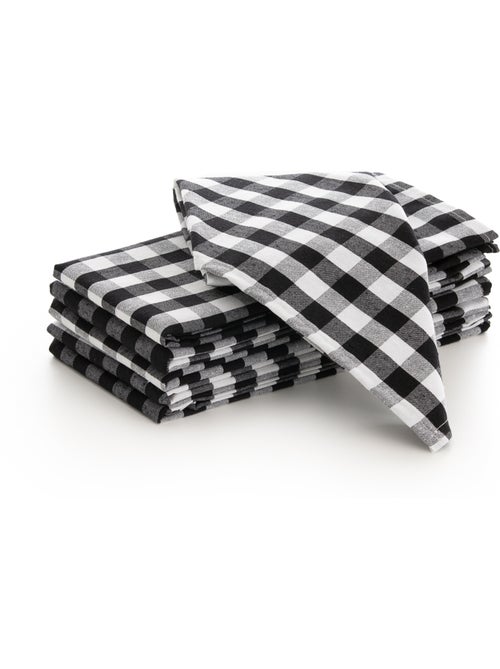 Set van 6 katoenen servetten met vichy-ruit - gamusi - Kiabi Set van 6 katoenen servetten met vichy-ruit - gamusi - Kiabi