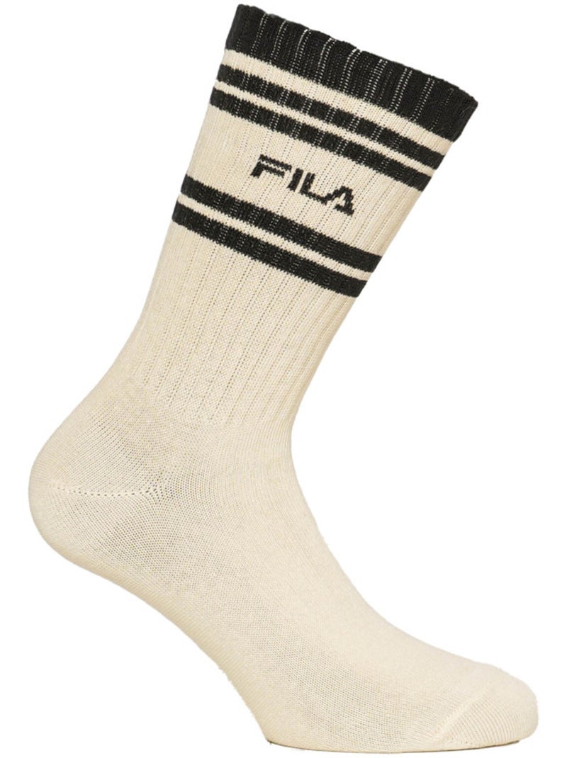 Set van 6 paar heren lifestyle tennisschoenen fu5366 Beige - Kiabi