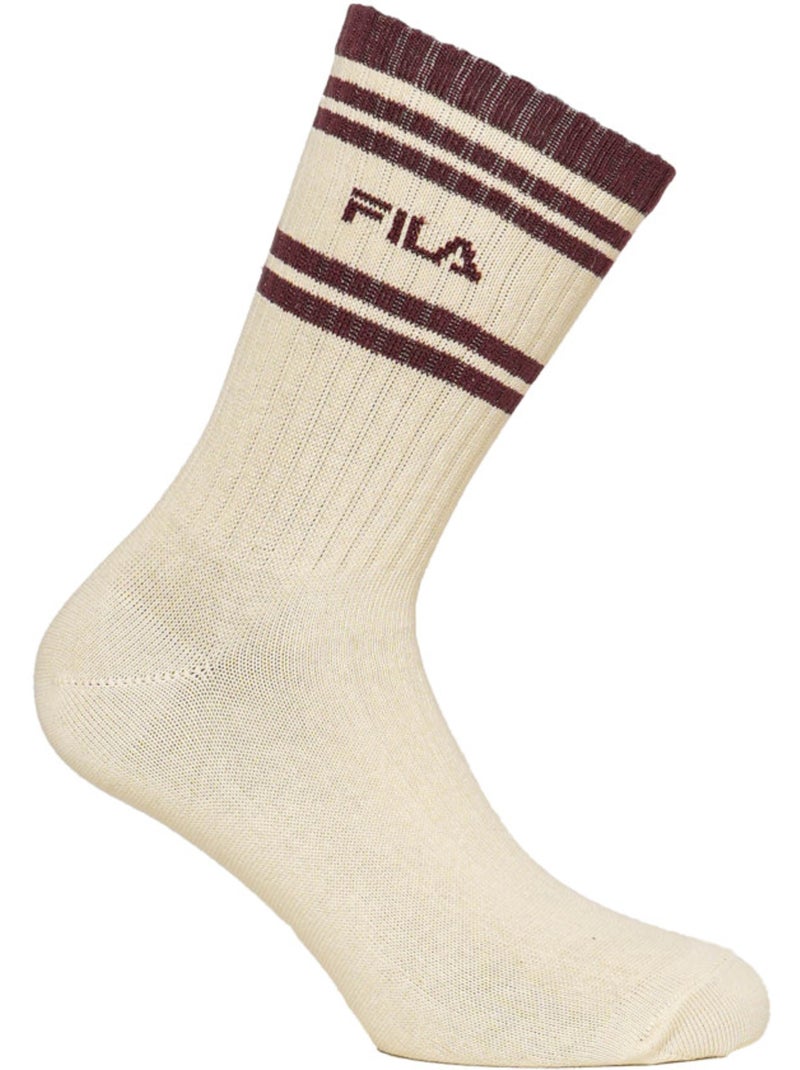 Set van 6 paar heren lifestyle tennisschoenen fu5366 Beige - Kiabi