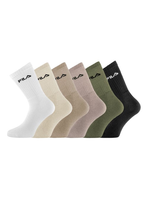 Set van 6 paar herentennisschoenen f9581 naturel - Kiabi Set van 6 paar herentennisschoenen f9581 naturel - Kiabi