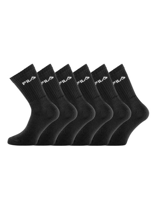 Set van 6 paar herentennisschoenen f9581 zwart - Kiabi Set van 6 paar herentennisschoenen f9581 zwart - Kiabi