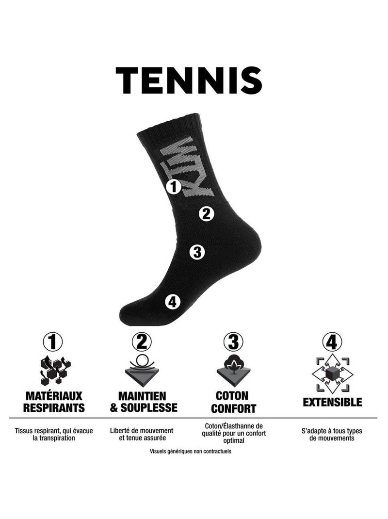 Set van 6 paar herentennisschoenen Wit - Kiabi