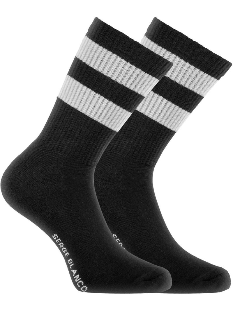 Set van 6 paar serge blanco tennisschoenen Wit - Kiabi