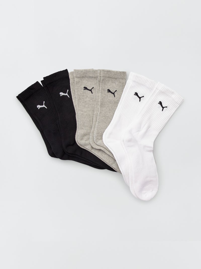 Set van 6 paar sokken 'Puma' BIEGE - Kiabi