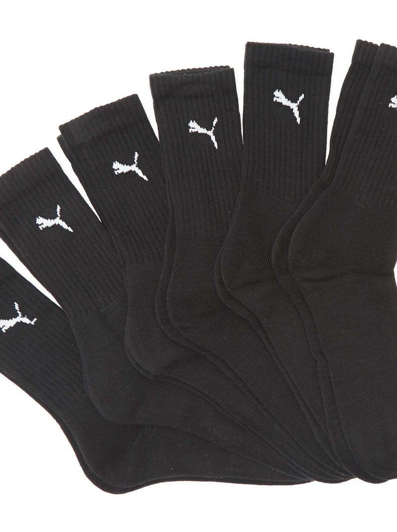 Set van 6 paar sokken 'Puma' zwart - Kiabi