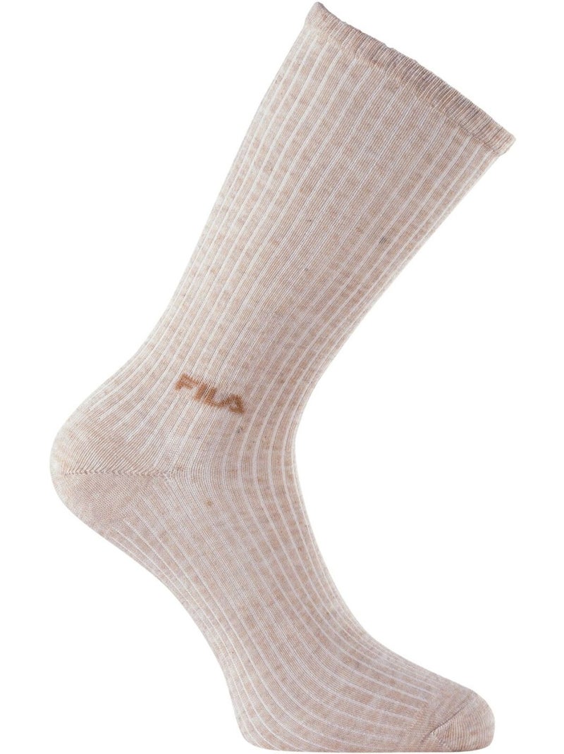 Set van 6 paar urban natural dames tennisschoenen fu6411 Beige - Kiabi