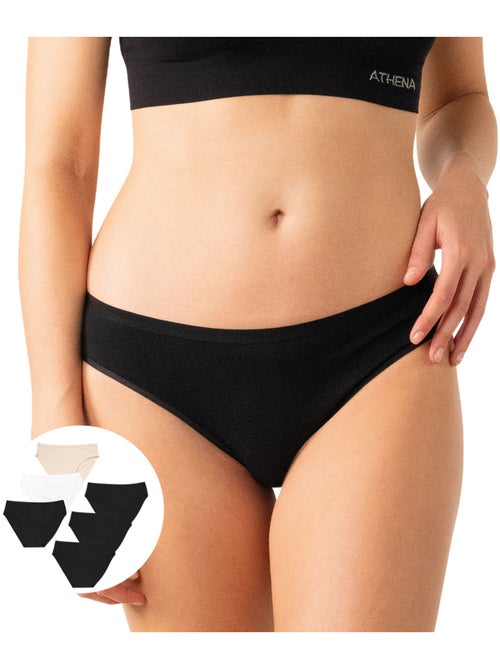 Set van 6 slipjes dames ecopack basic athena - Kiabi