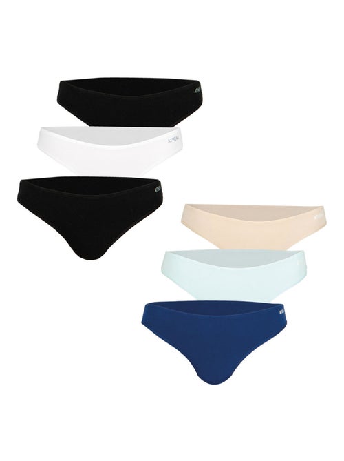 Set van 6 slipjes dames my petit prix athena - Kiabi
