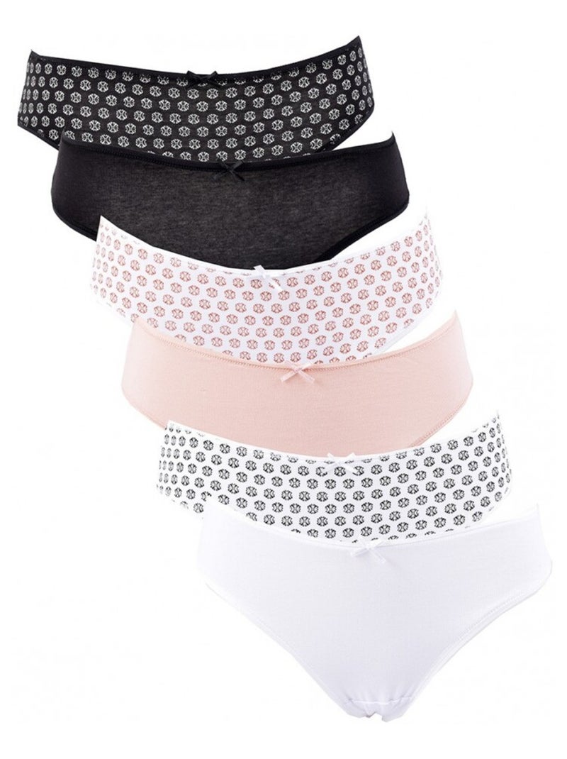 Set van 6 slips CXL by LACROIX Zwart Lichtroze Grijs - Kiabi