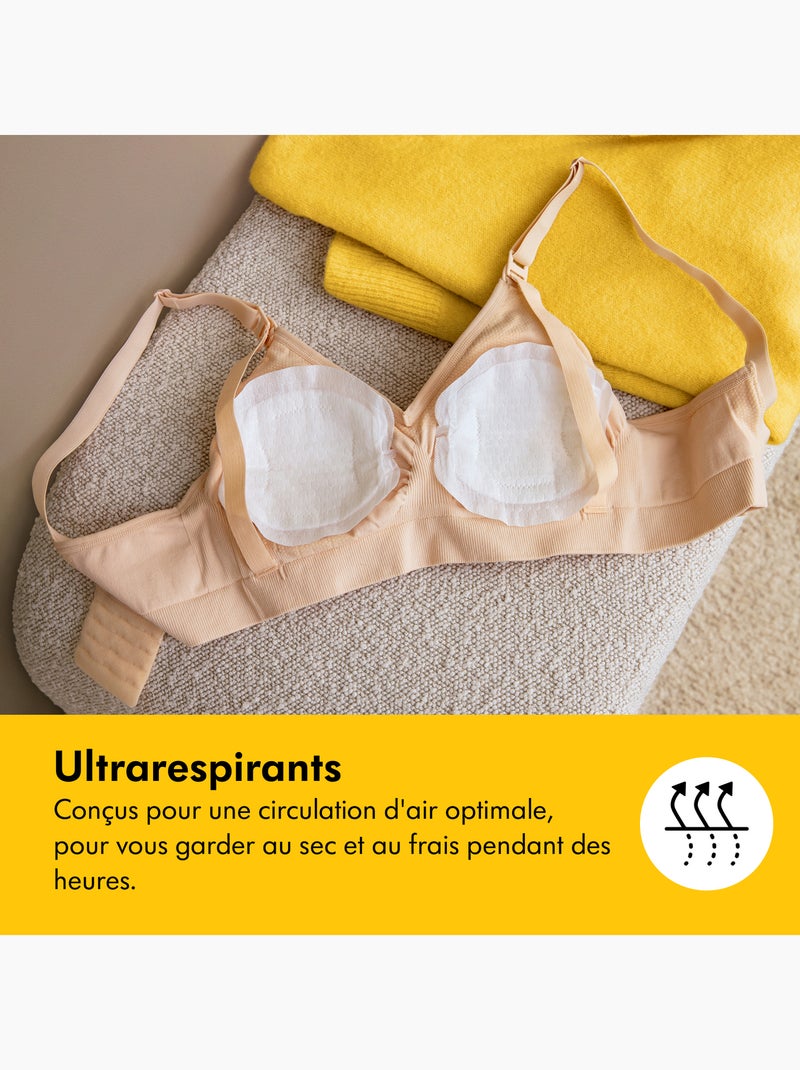 Set van 60 wasbare borstvoedingskompressen van medela safe & dry – ultrazacht, absorberend en Transparant - Kiabi