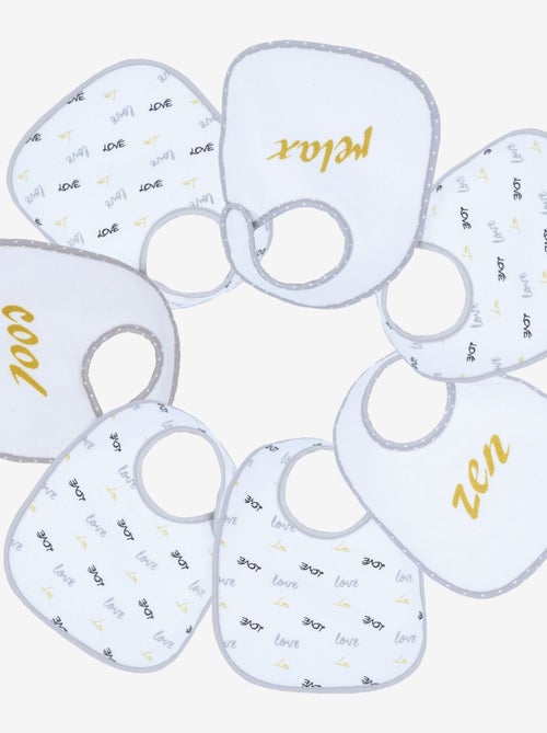 Set van 7 baby slabbetjes - Kiabi Set van 7 baby slabbetjes - Kiabi