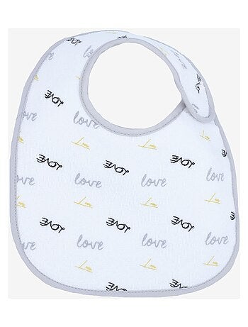 Set van 7 babyslabbetjes