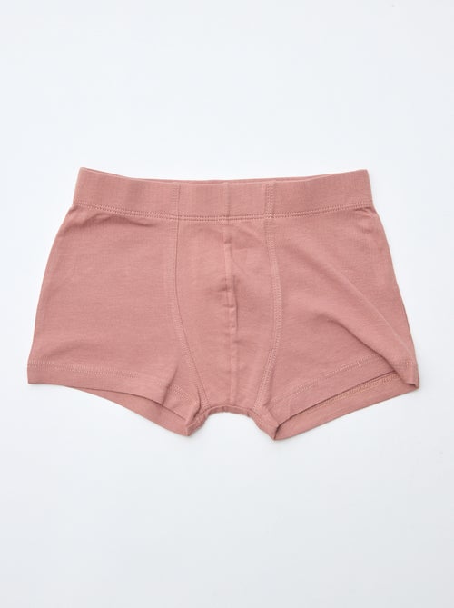 Set van 7 effen boxers voor heren - Kiabi