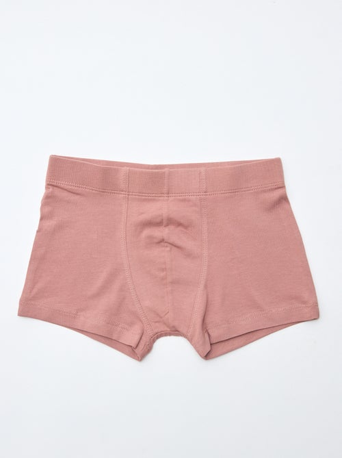 Set van 7 effen boxers voor heren - Kiabi