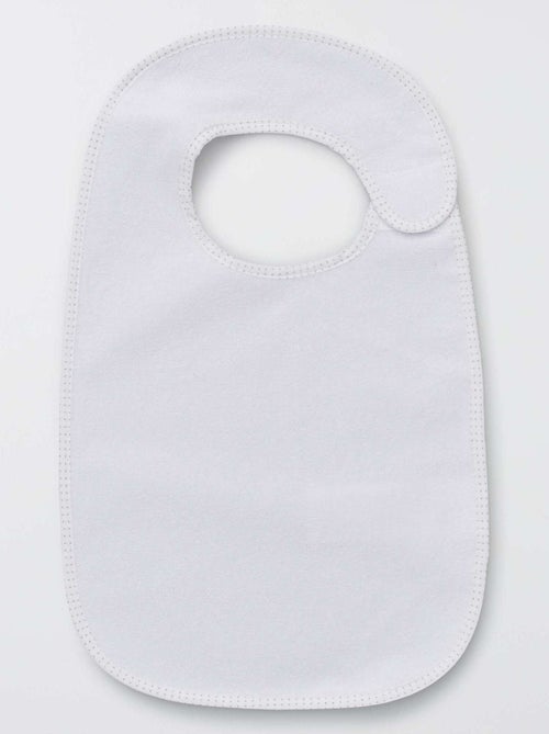 Set van 7 gevoerde slabbetjes van badstof - Kiabi Set van 7 gevoerde slabbetjes van badstof - Kiabi